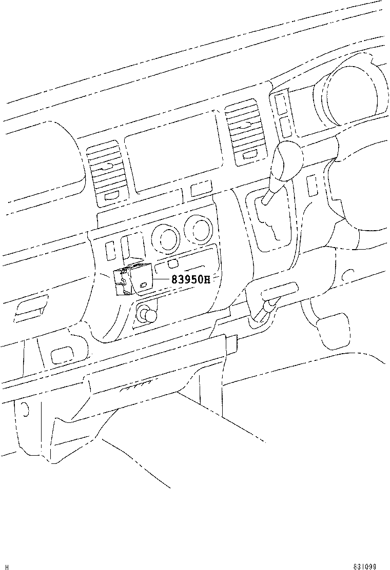 83160-26050 LAMP ASSY, PASSENGER SEAT BELT WARNING product image