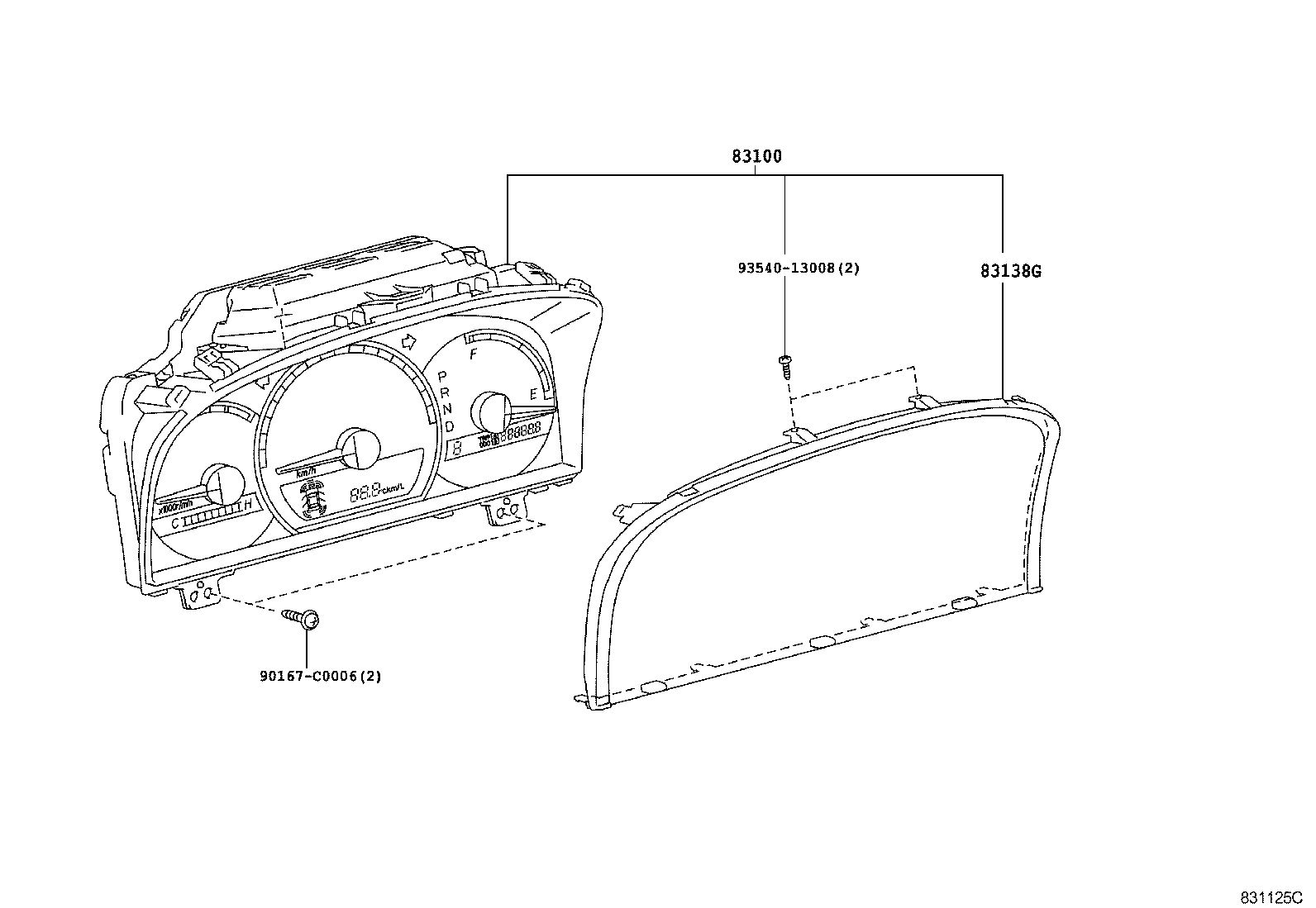 83910-30600 CLOCK ASSY product image