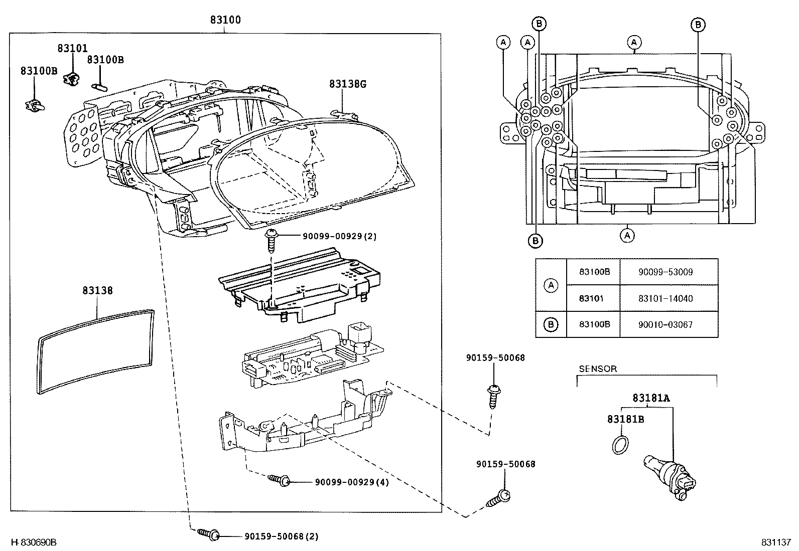 83841-52040 CASE, COMBINATION METER product image