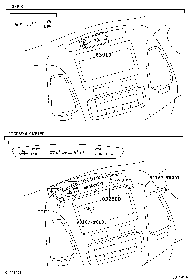 83290-0K060 METER ASSY, ACCESSORY product image