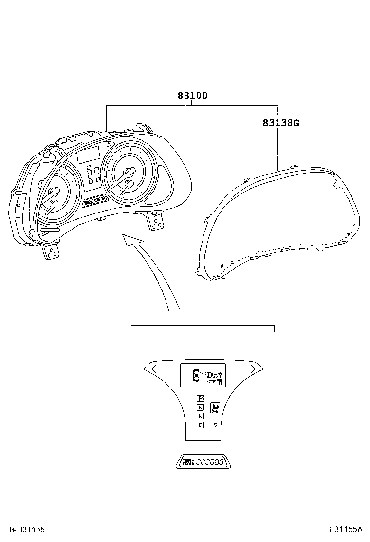 83910-53010 CLOCK ASSY product image
