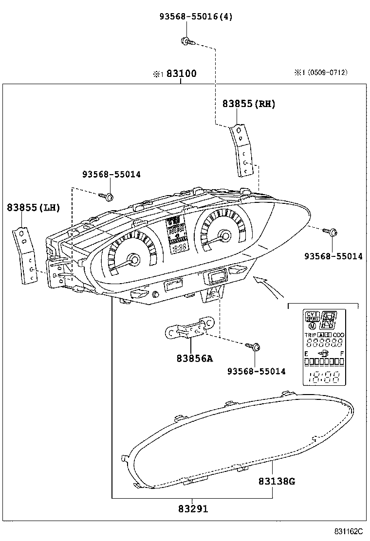 83801-52D80 COMPUTER, COMBINATION METER product image
