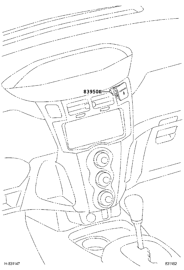 83950-0D020 LAMP ASSY, PASSENGER SEAT BELT WARNING product image