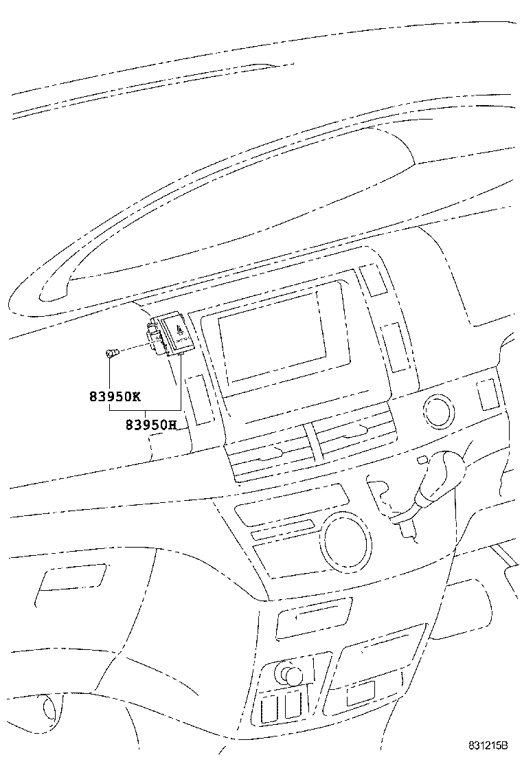 83950-28322 LAMP ASSY, PASSENGER SEAT BELT WARNING product image