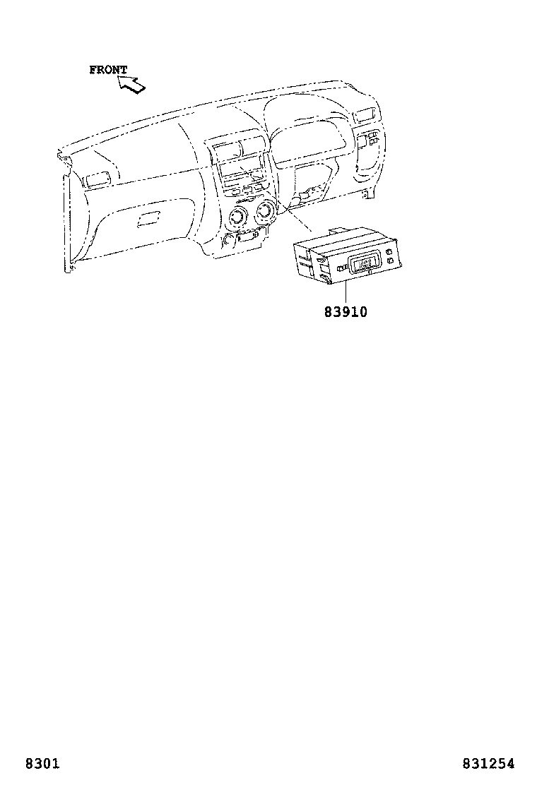83881-BZ080 TACHOMETER ASSY, ENGINE product image