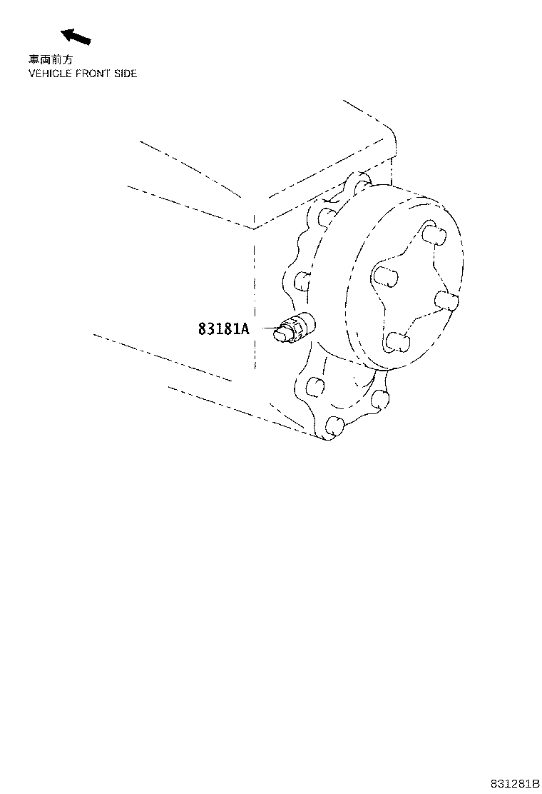 83181-37180 SENSOR, SPEEDOMETER product image