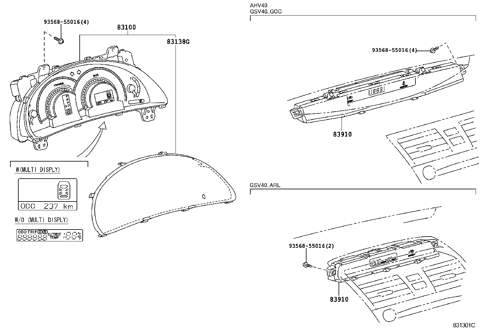 83910-06160 CLOCK ASSY product image