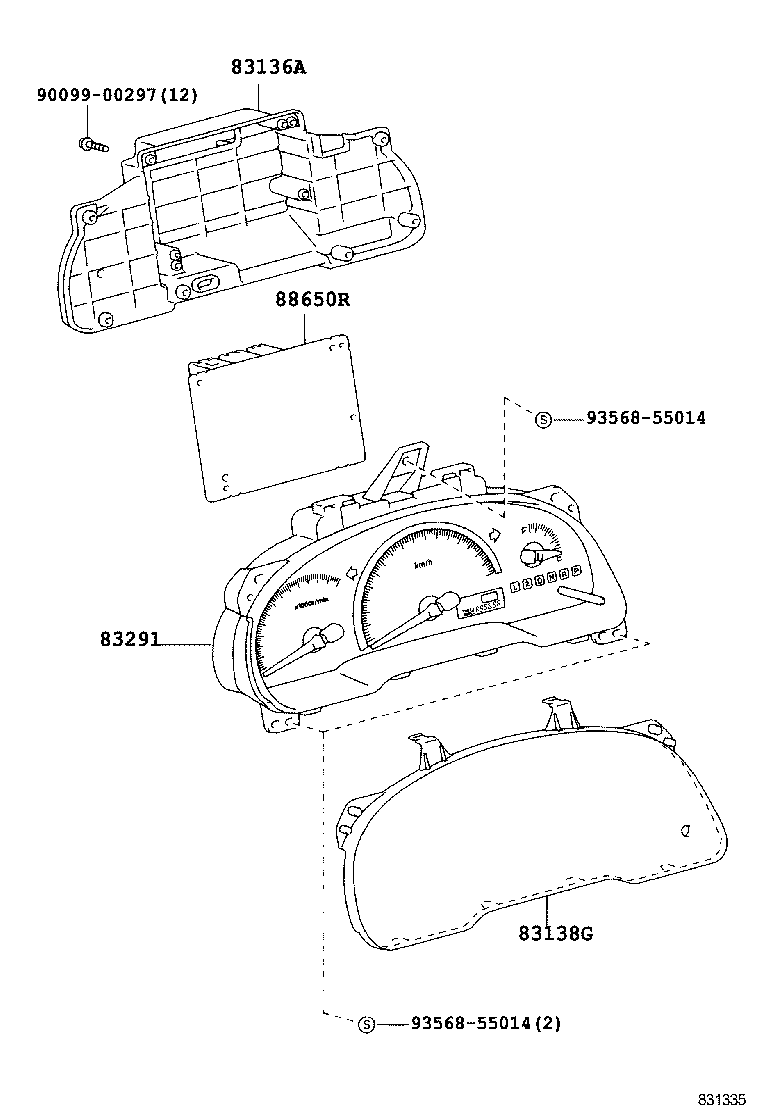 83801-44720 COMPUTER, COMBINATION METER product image