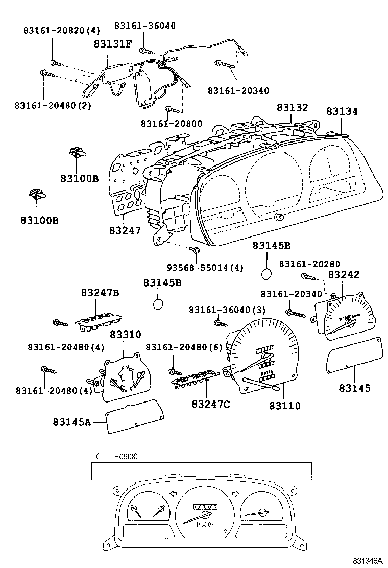 83145-36200 LENS, METER, NO.2 product image