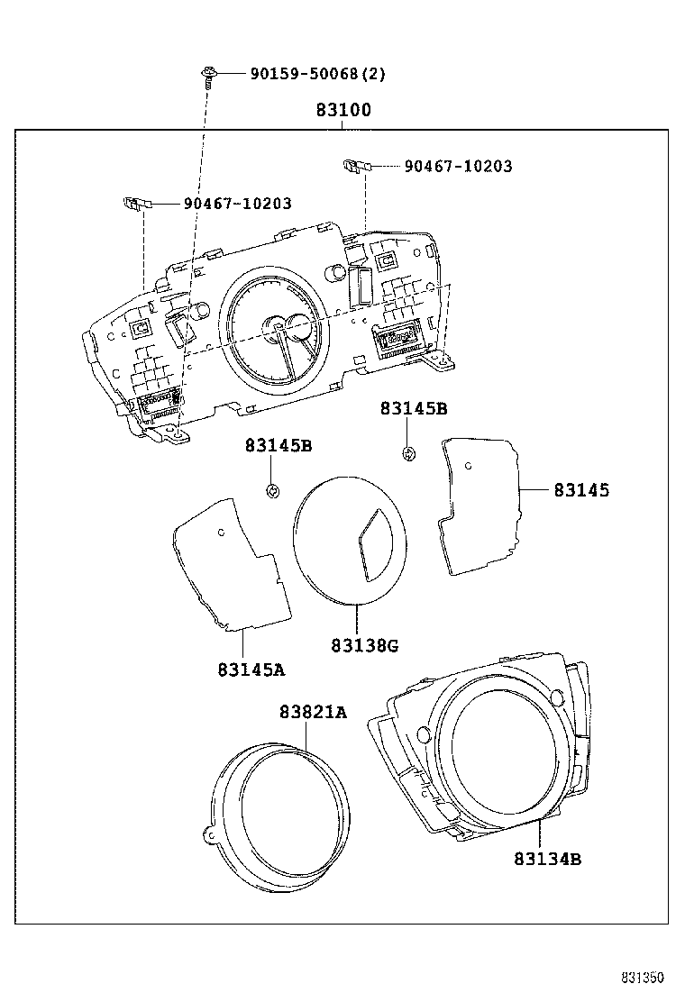 83831-5CL30 LENS, METER, NO.1 product image