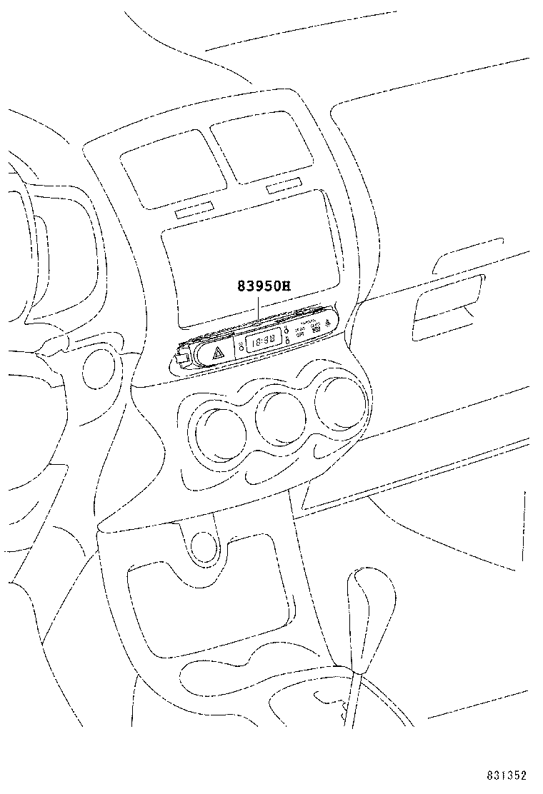 83950-52090 LAMP ASSY, PASSENGER SEAT BELT WARNING product image