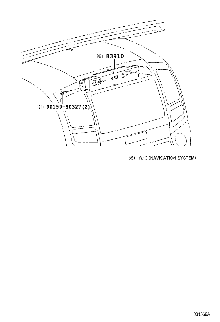 83910-60331 CLOCK ASSY product image