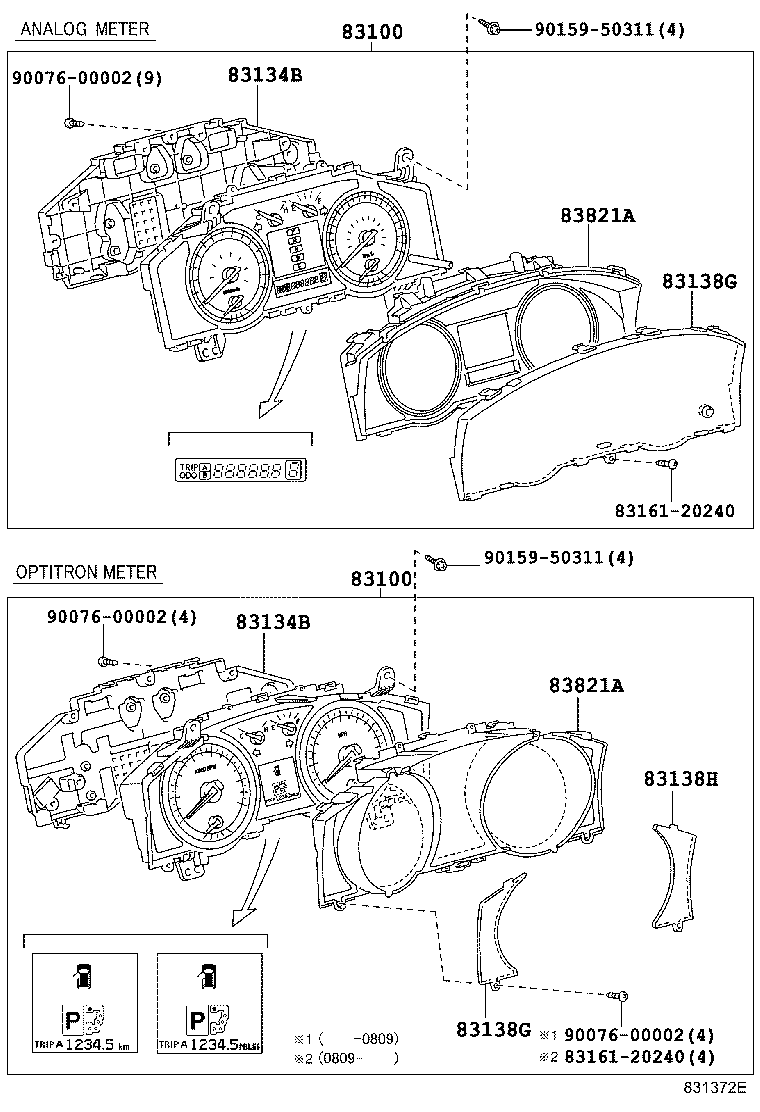 83910-60360 CLOCK ASSY product image