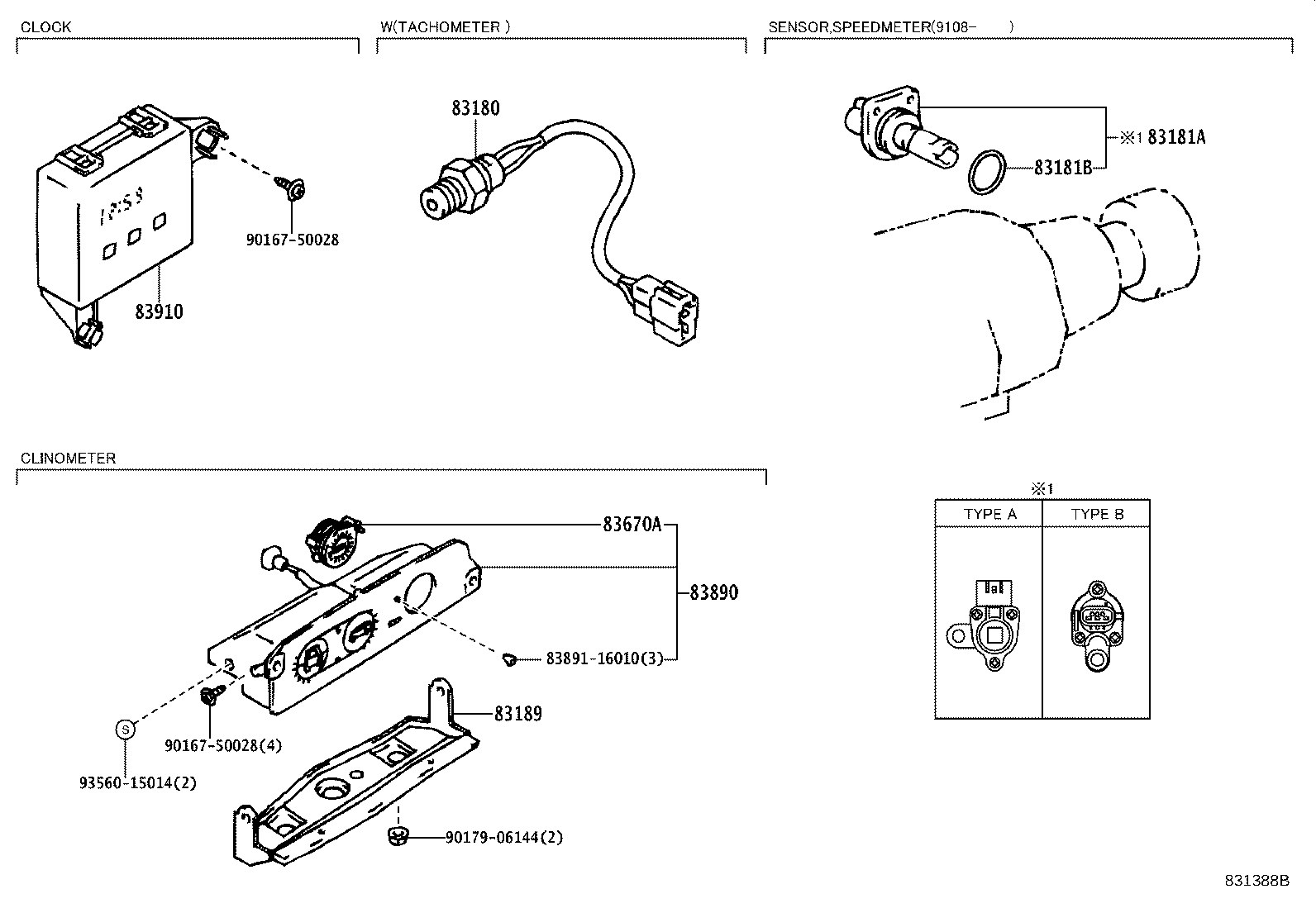 83110-3D080 SPEEDOMETER ASSY product image