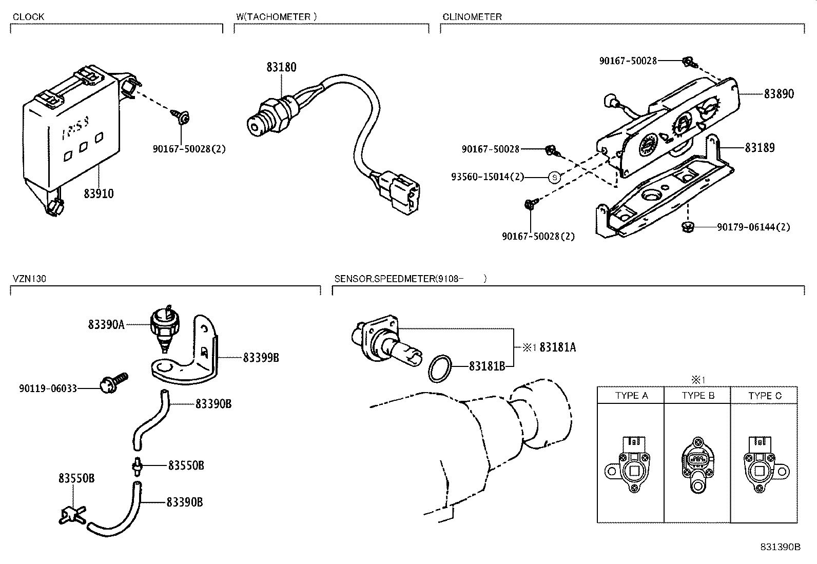 83189-89105 BRACKET, METER product image