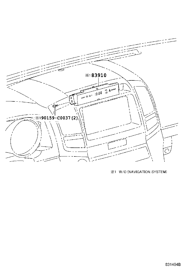 83910-60190 CLOCK ASSY product image