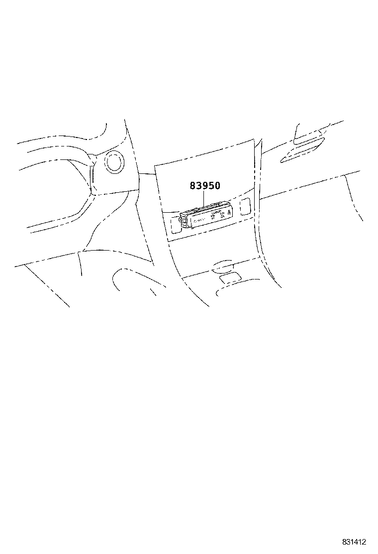 83950-12261 LAMP ASSY, TELLTALE product image
