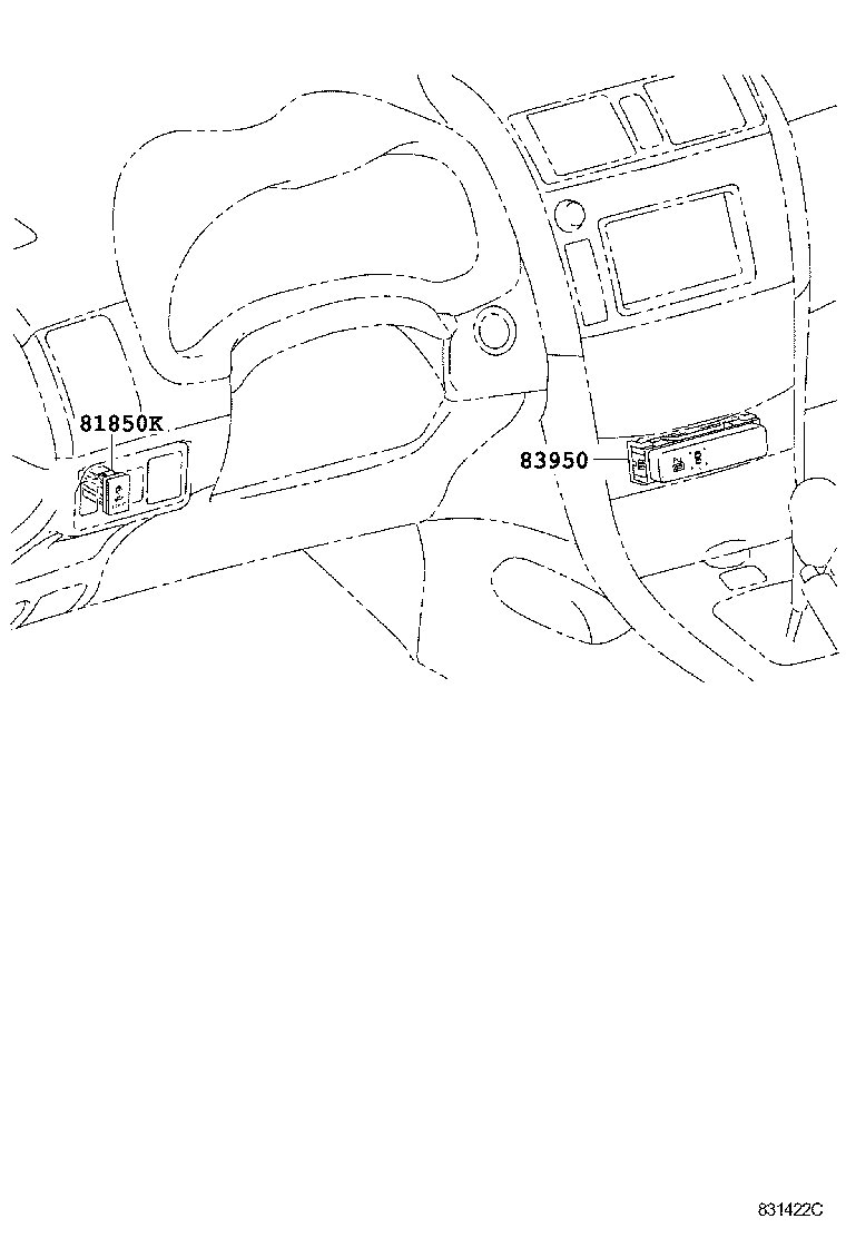 Toyota 83950-02110 LAMP ASSY, TELLTALE