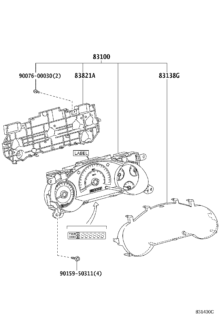 83290-35060 METER ASSY, ACCESSORY product image
