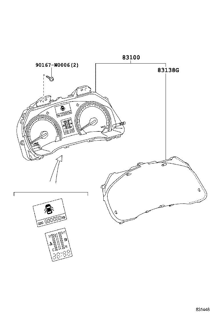 83800-05J50 METER ASSY, COMBINATION product image