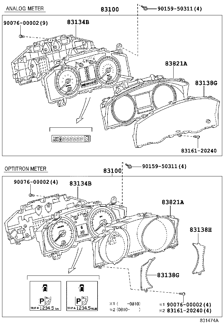 83910-60190 CLOCK ASSY product image