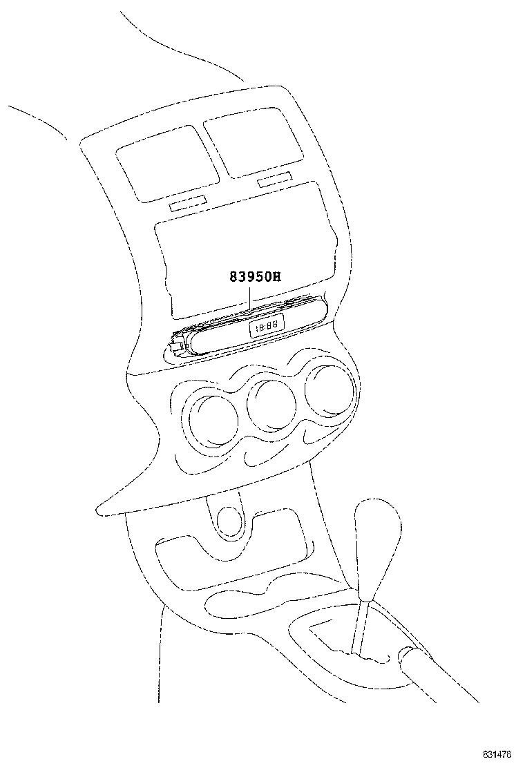 83950-52100 LAMP ASSY, PASSENGER SEAT BELT WARNING product image