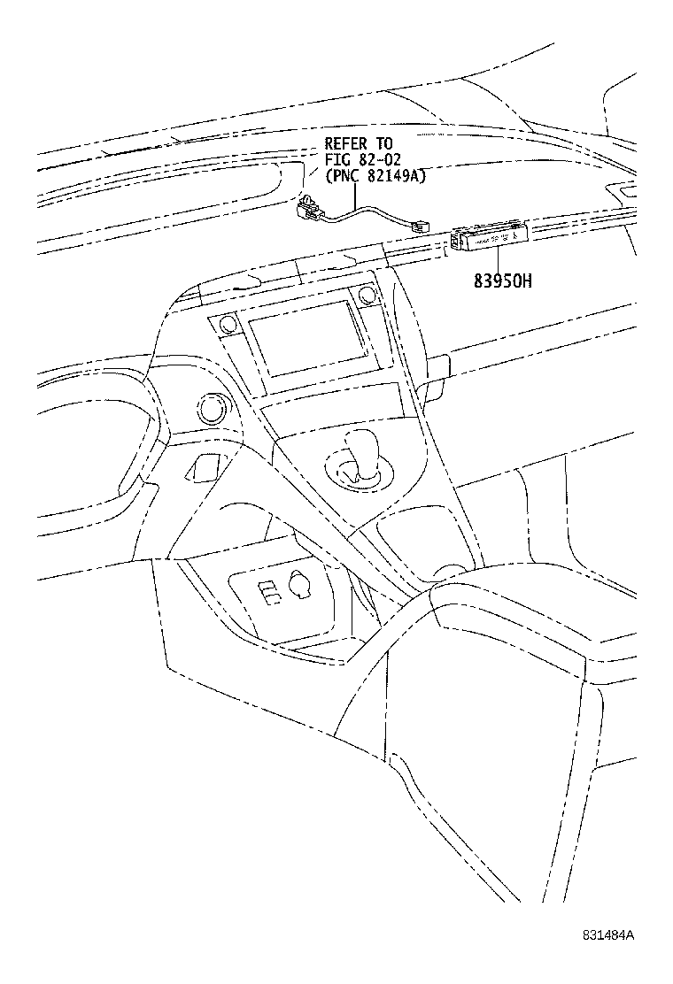 Toyota 83950-47150 LAMP ASSY, PASSENGER SEAT BELT WARNING
