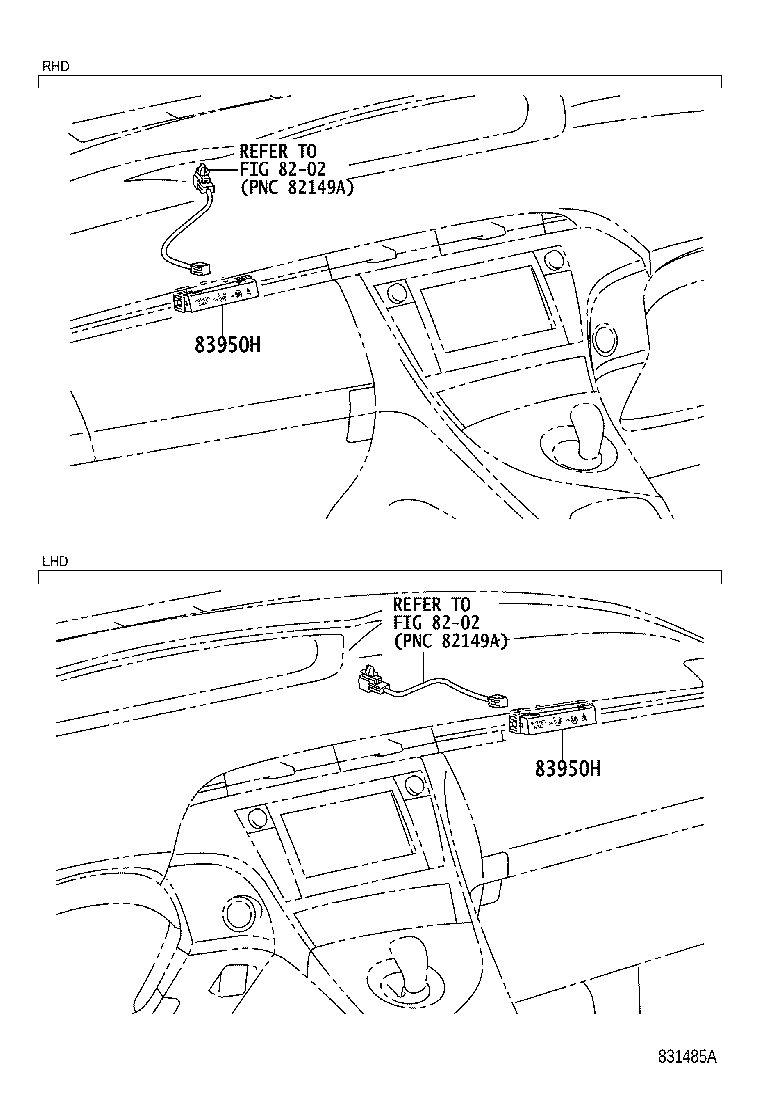 83950-47140 LAMP ASSY, PASSENGER SEAT BELT WARNING product image
