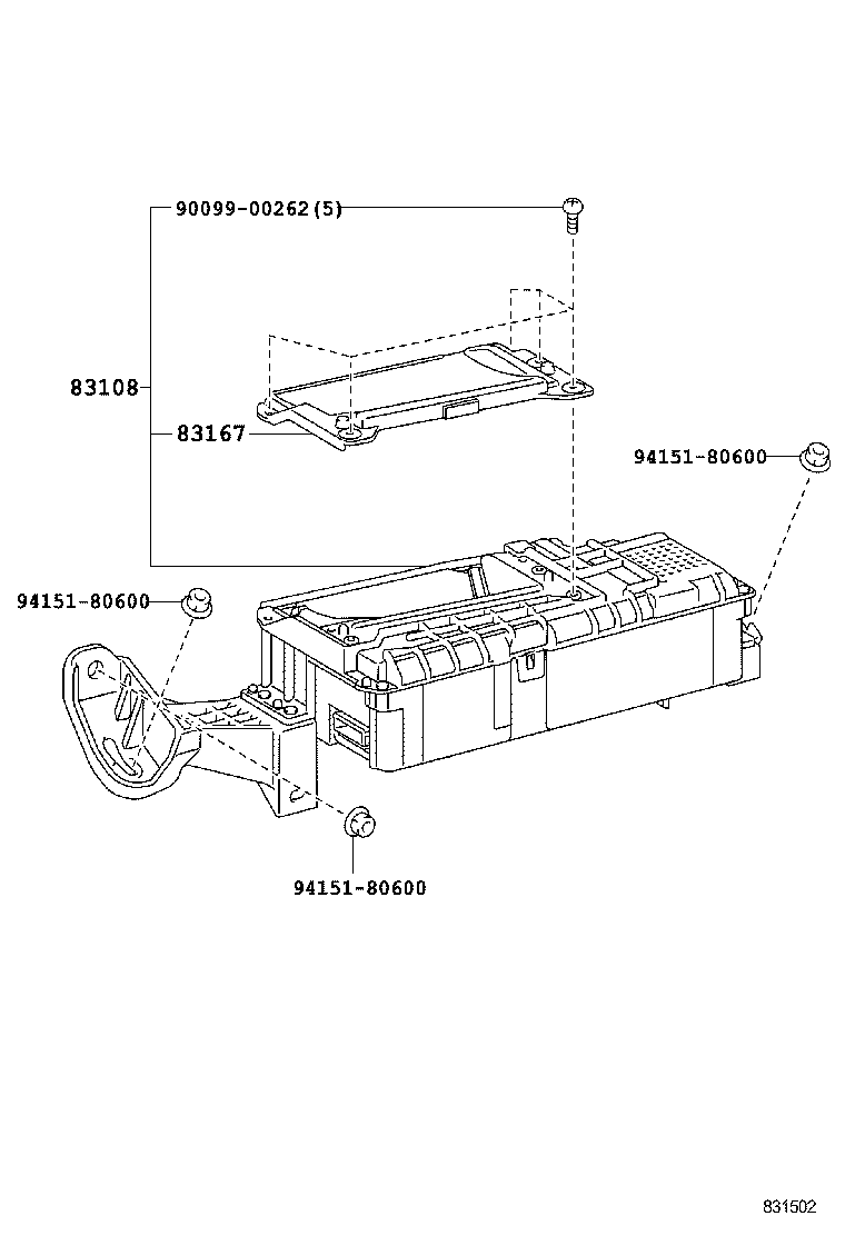 83108-75010 MIRROR SUB-ASSY, METER product image