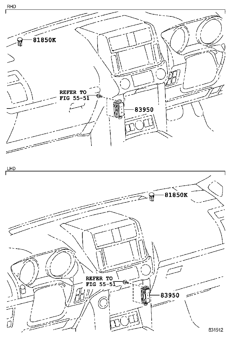 81850-60580 LAMP ASSY, SECURITY INDICATOR product image