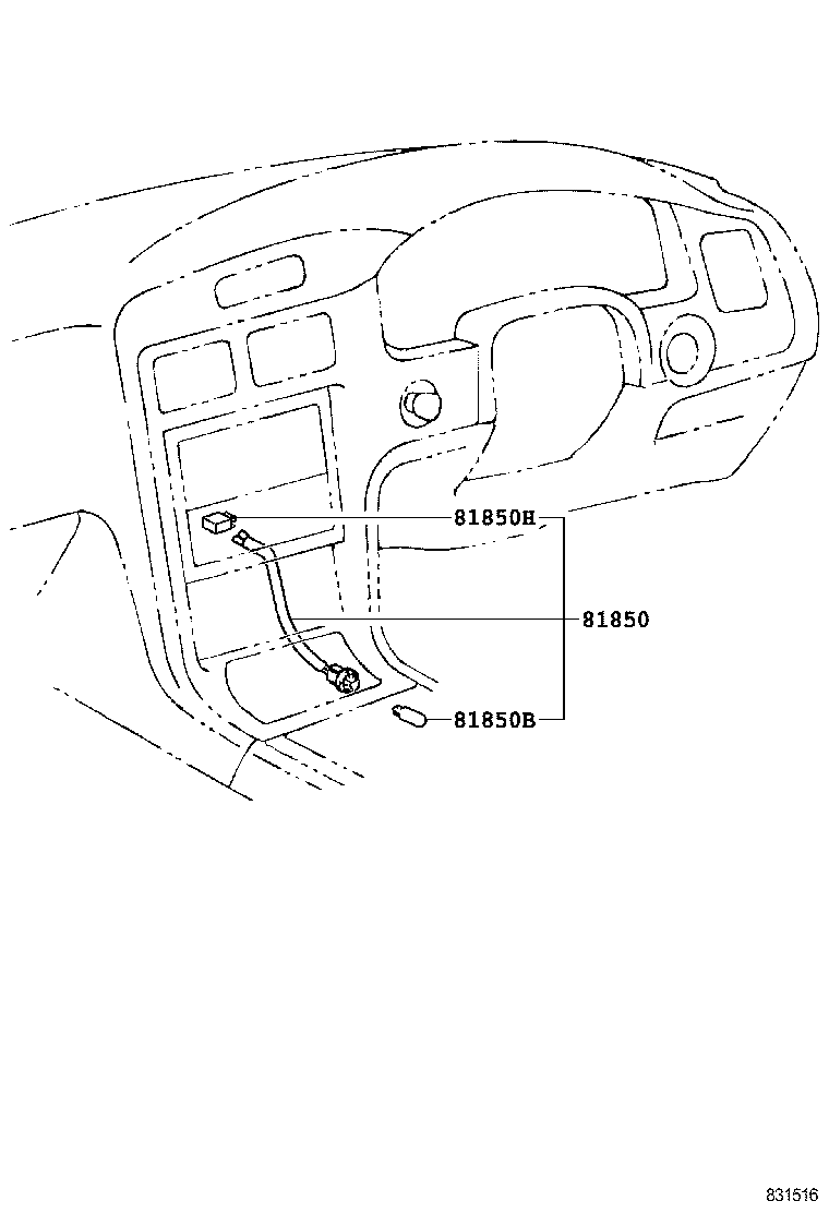 81850-17060 LAMP ASSY, INDICATOR product image