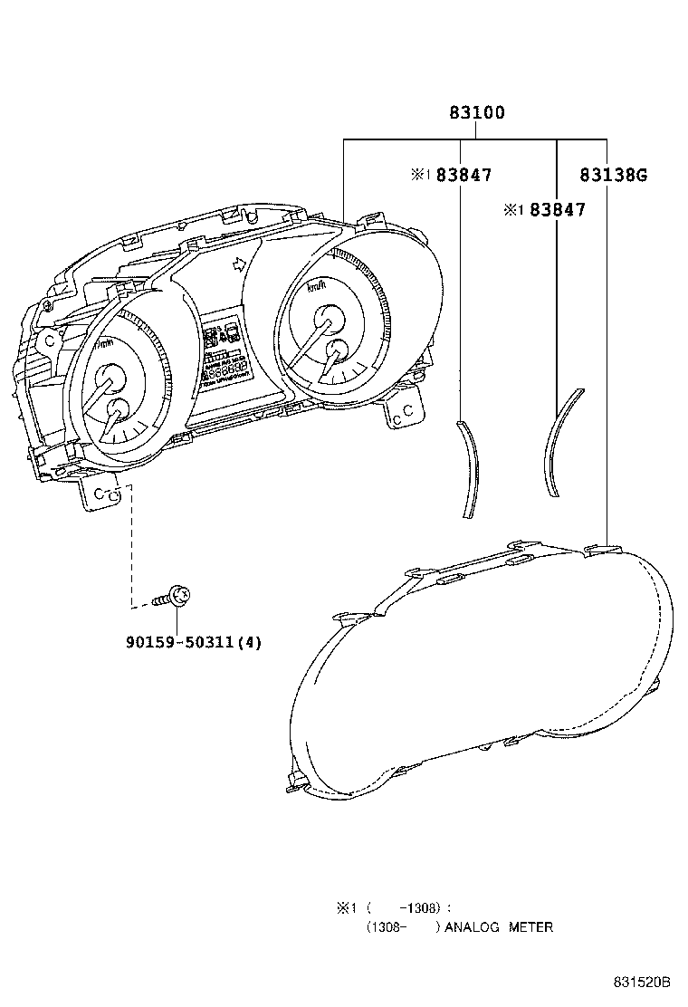 82304-60010 WIRE SUB-ASSY, CLOCK product image