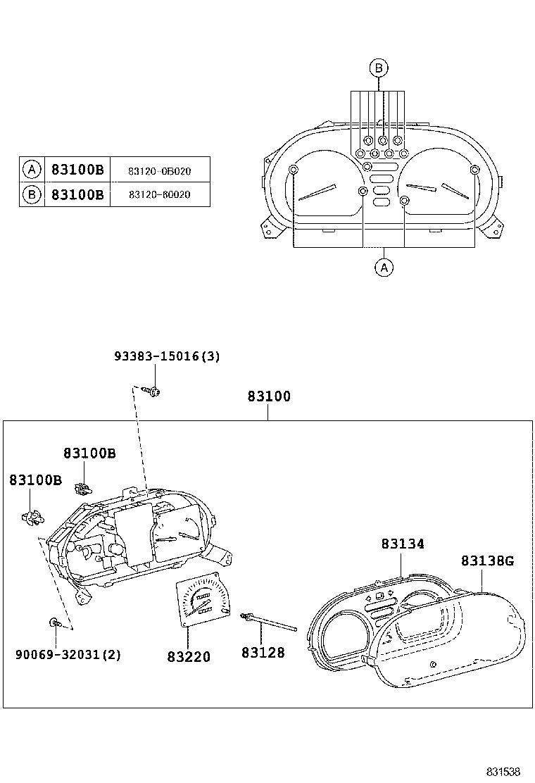 83181-37160 SENSOR, SPEEDOMETER product image