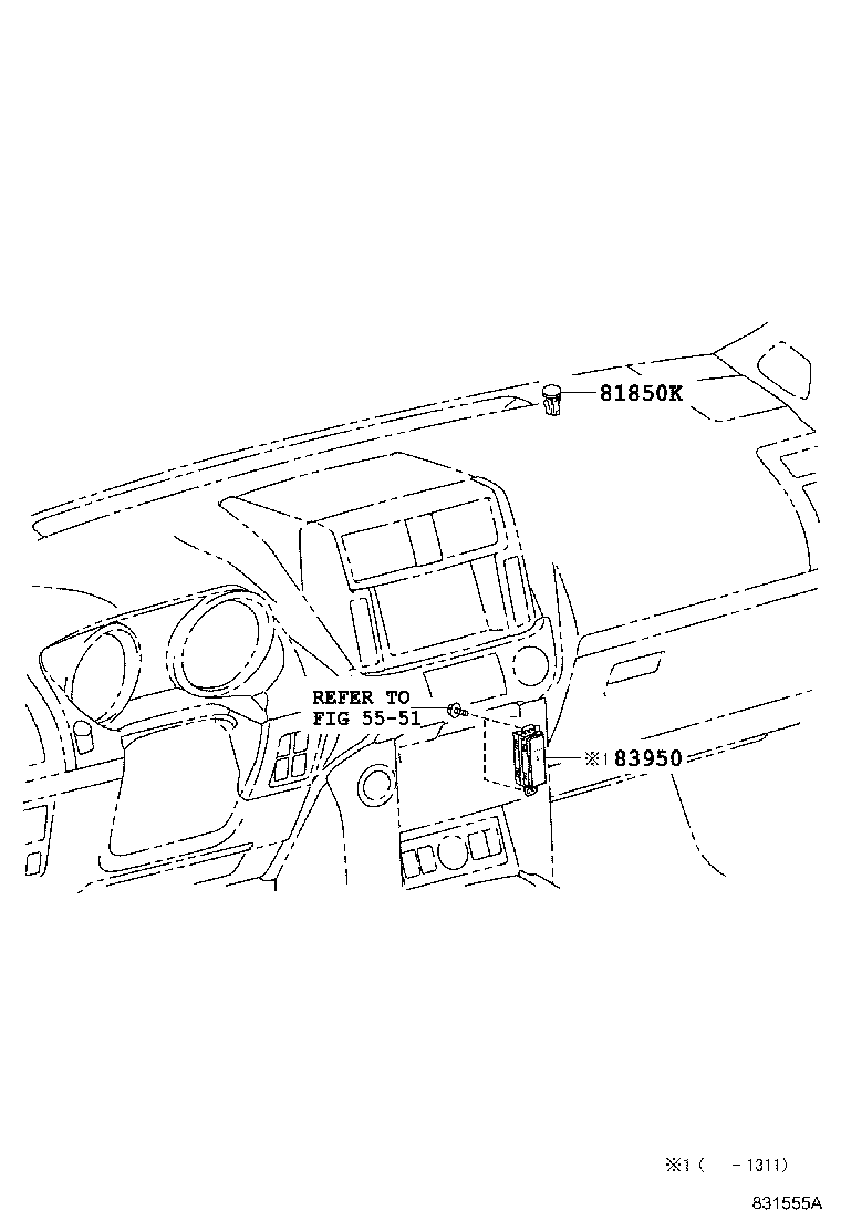 81850-0G010 LAMP ASSY, SECURITY INDICATOR product image