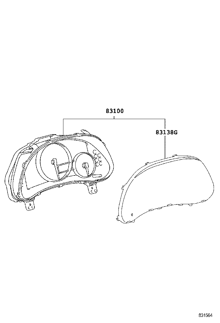 83852-53E30 GLASS, COMBINATION METER product image