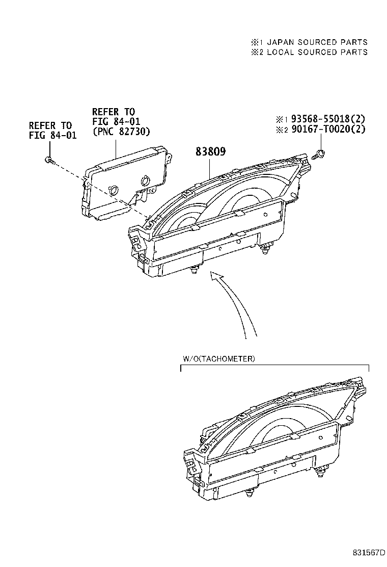 83809-0D010 METER SUB-ASSY, COMBINATION product image