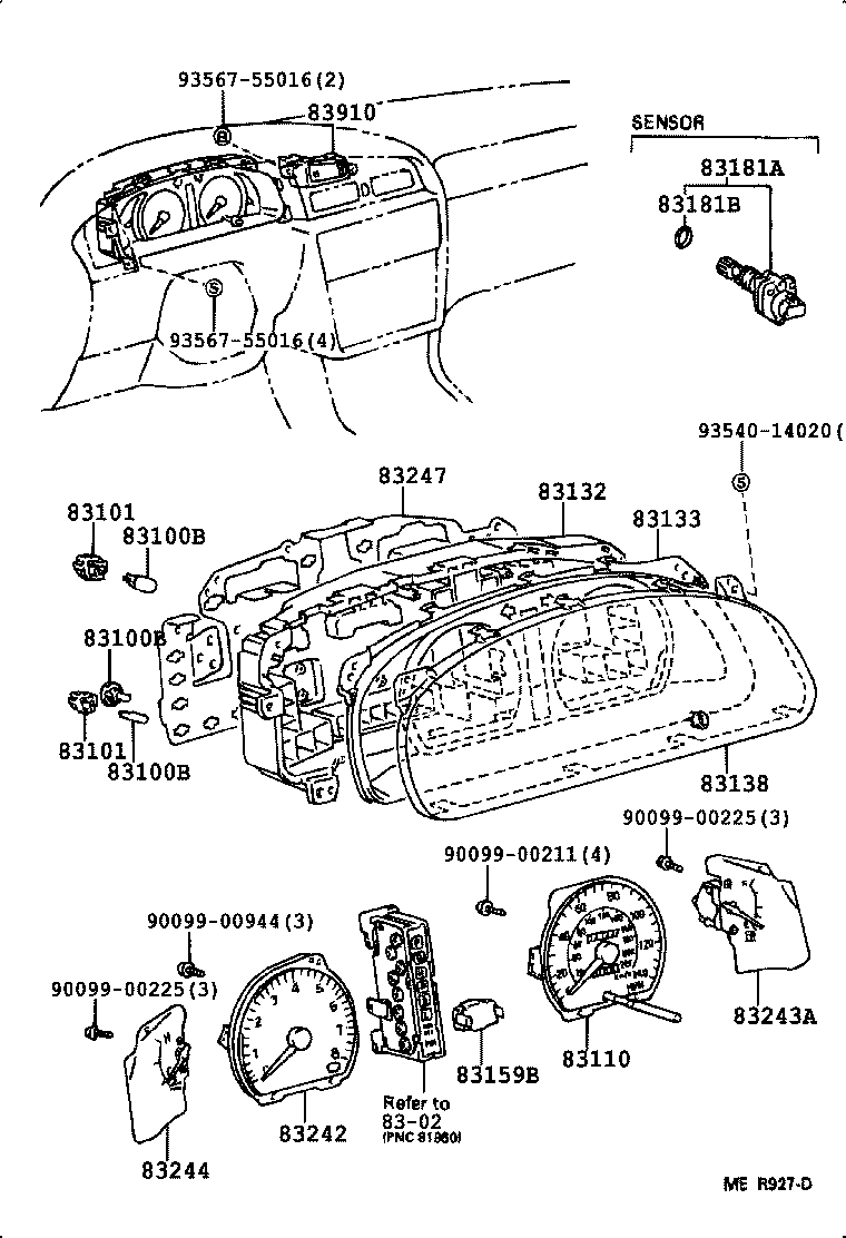 83247-06050 PLATE, METER CIRCUIT product image