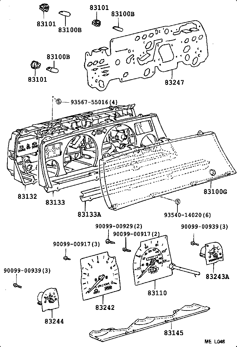 83189-03010 BRACKET, METER product image