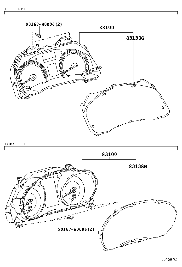 83800-05X02 METER ASSY, COMBINATION product image