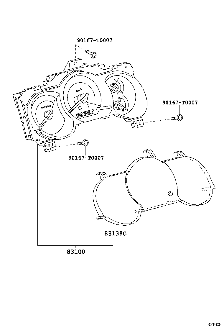 83290-0K130 METER ASSY, ACCESSORY product image