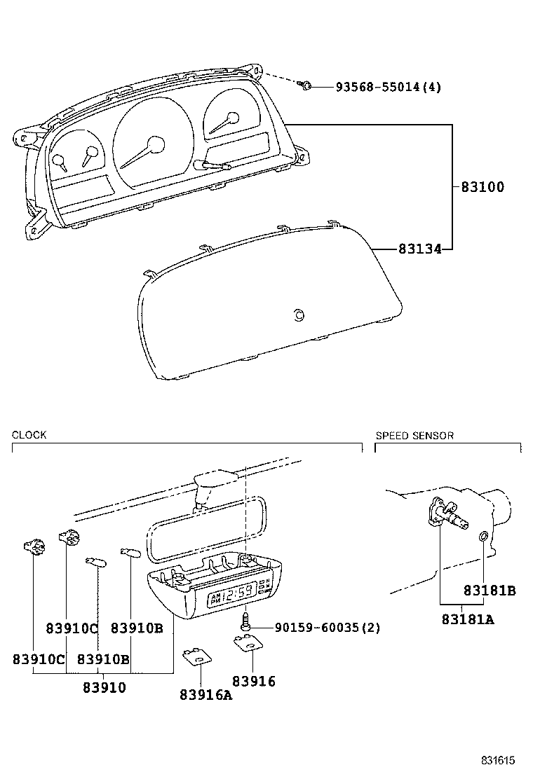 83861-36720 PLATE, METER CIRCUIT product image