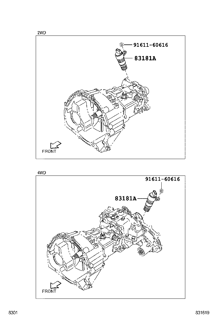 83181-B5010 SENSOR, SPEEDOMETER product image