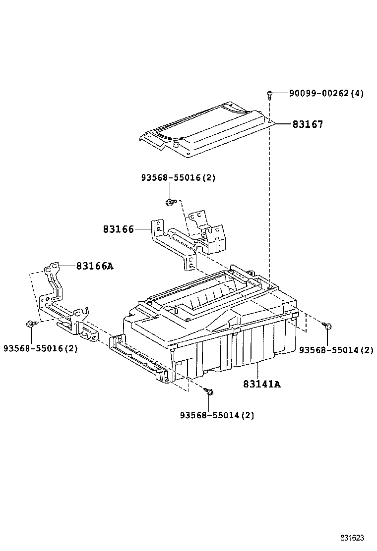 83141-30170 COMPUTER, COMBINATION METER MIRROR product image
