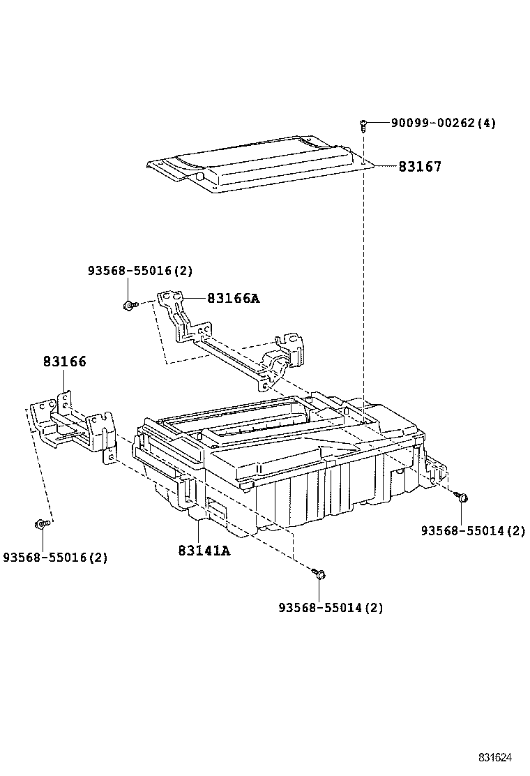 83141-30170 COMPUTER, COMBINATION METER MIRROR product image