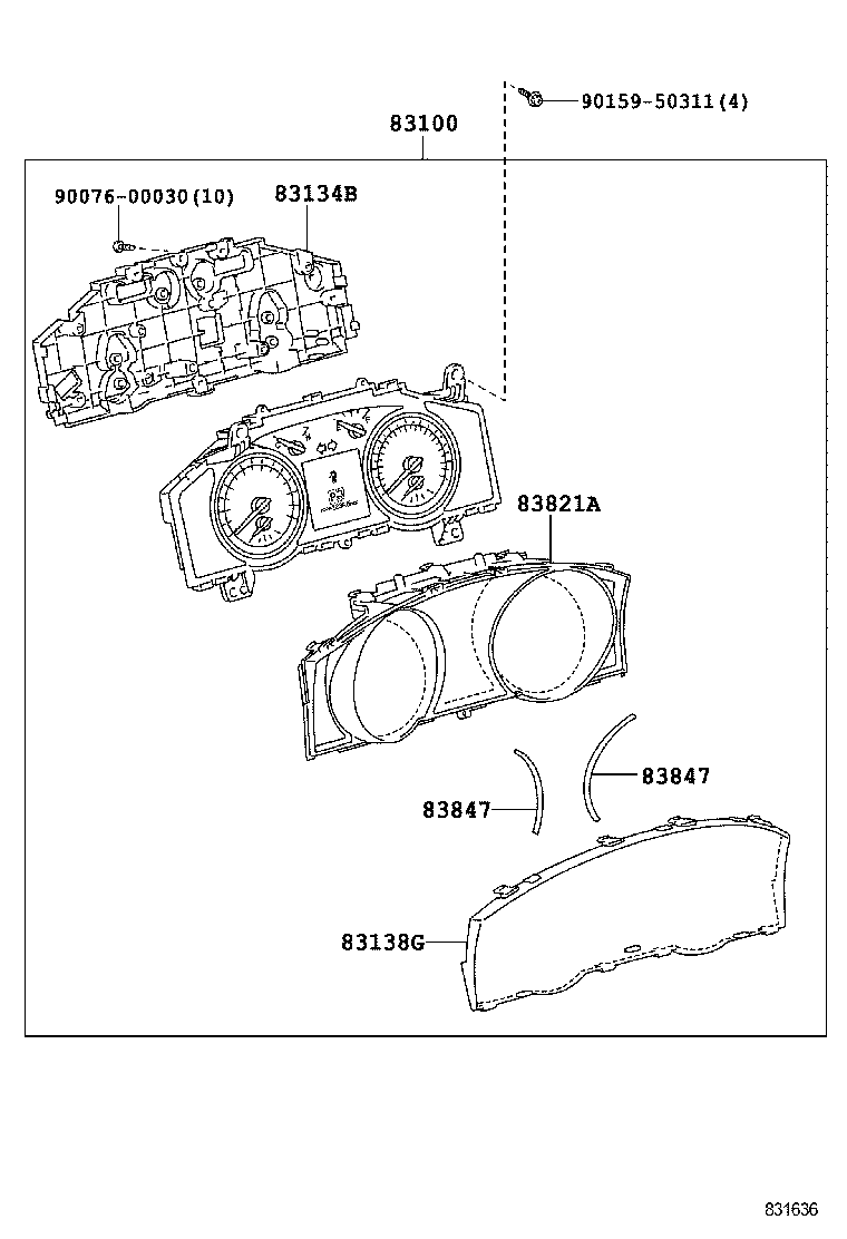 83910-60331 CLOCK ASSY product image