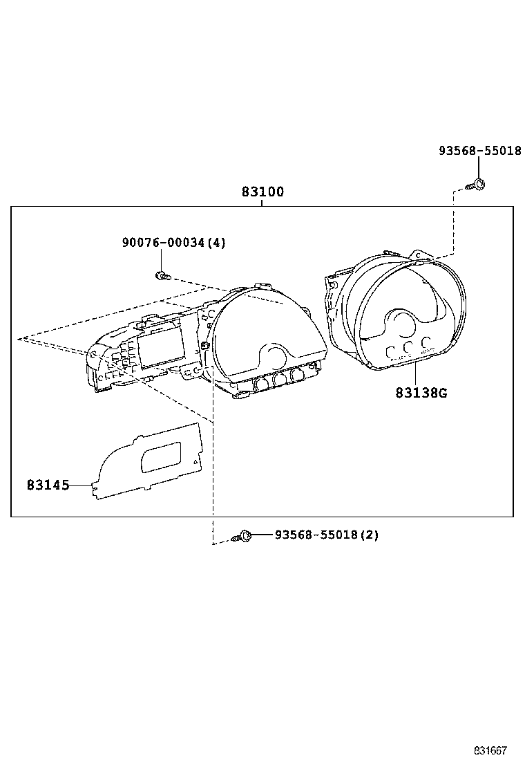 83831-5CS00 LENS, METER, NO.1 product image
