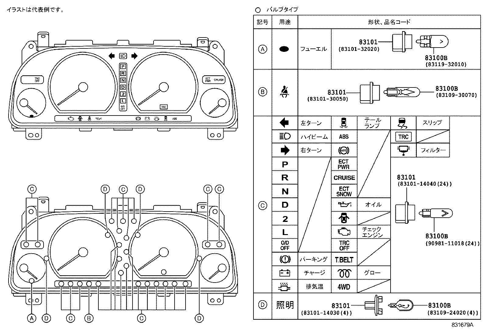 83132-2A830 CASE, COMBINATION METER product image