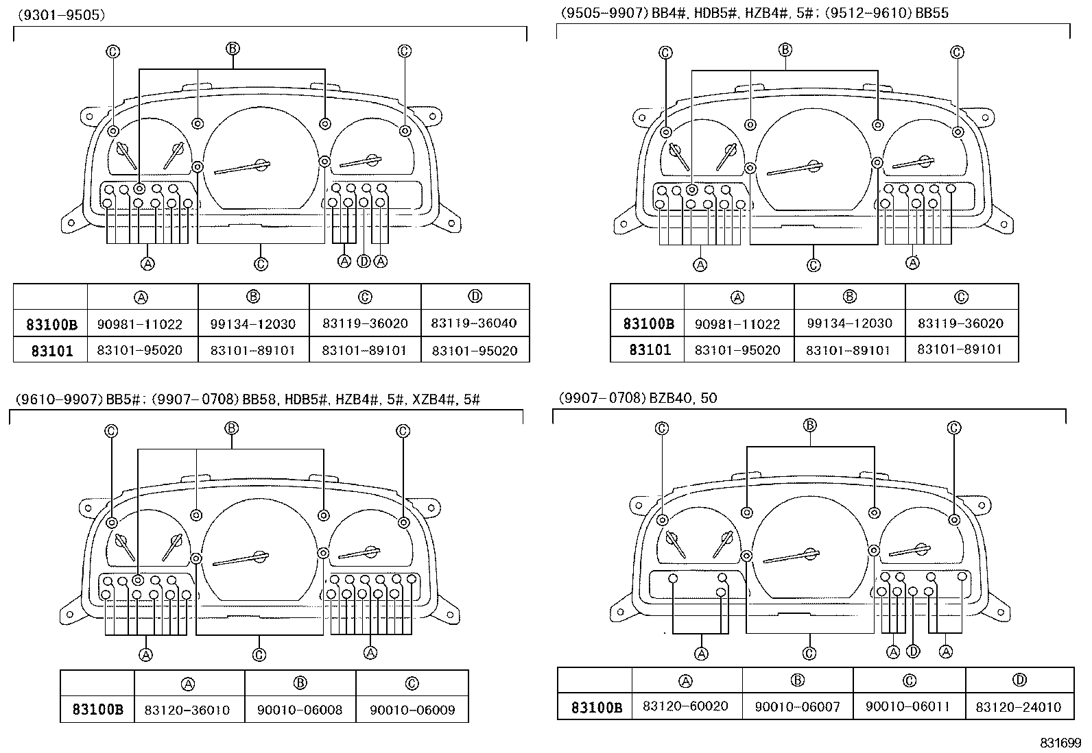 83145-36200 LENS, METER, NO.2 product image