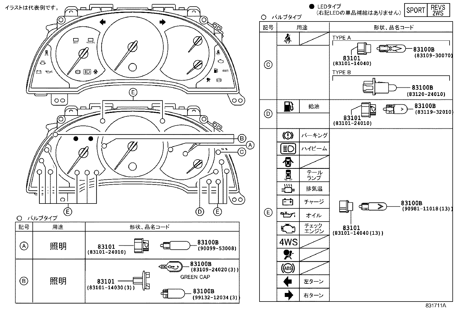 83132-2D130 CASE, COMBINATION METER product image