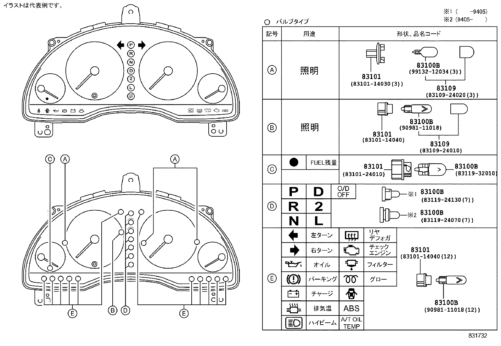 83132-1C030 CASE, COMBINATION METER product image